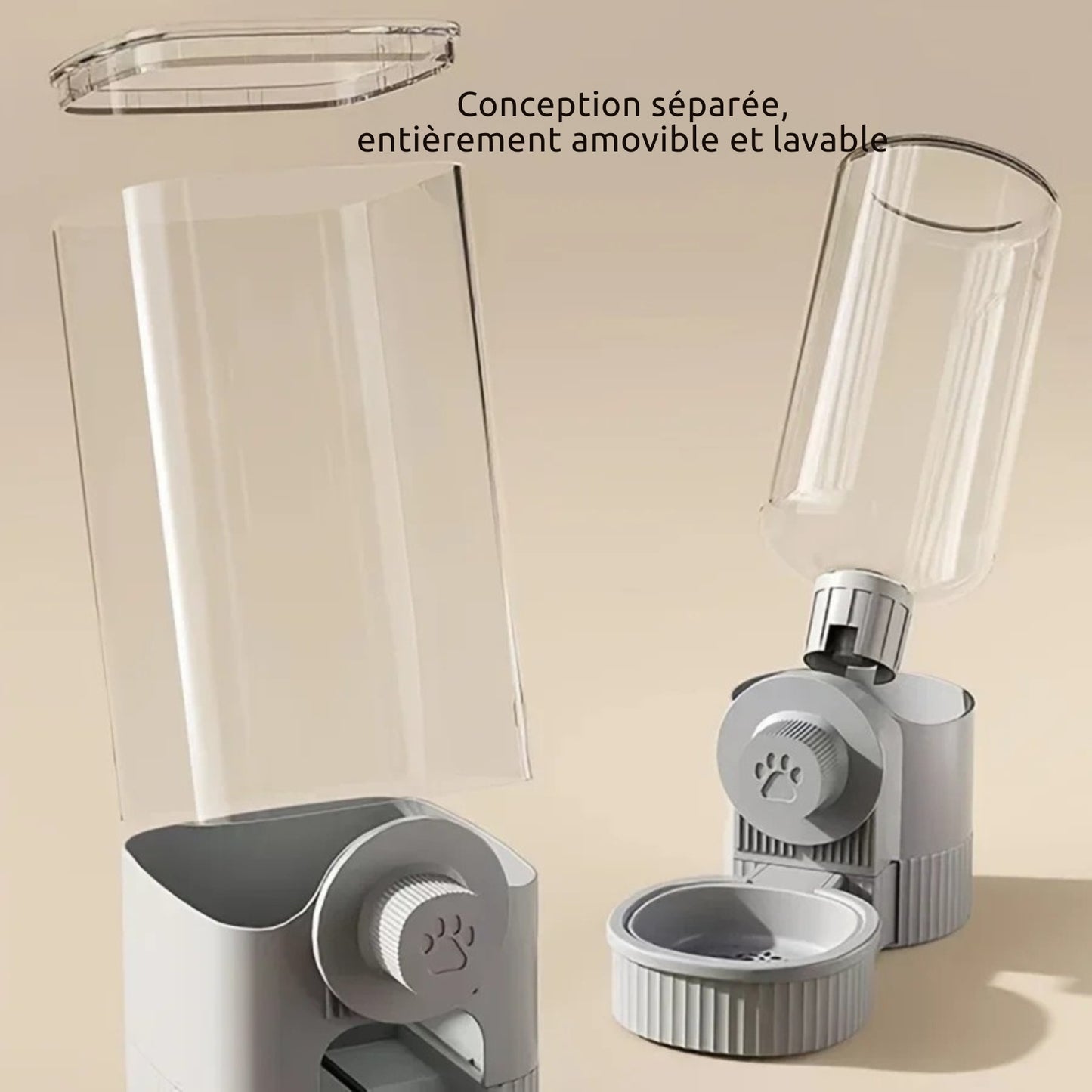 Distributeur Automatique Suspendu (Eau & Croquettes)