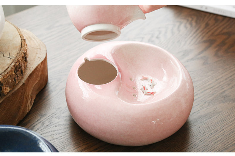 Fontaine à Eau en Céramique pour Chats – Design Élégant & Filtration Naturelle 🐾💧