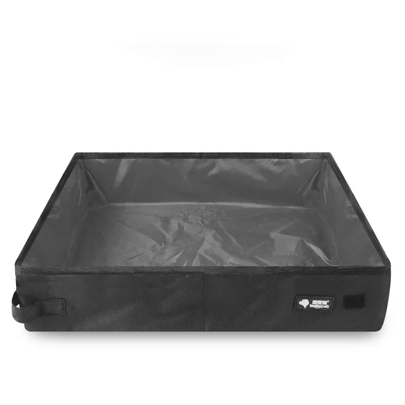 image de la litiere portable de voyage en nylon de couleur noir