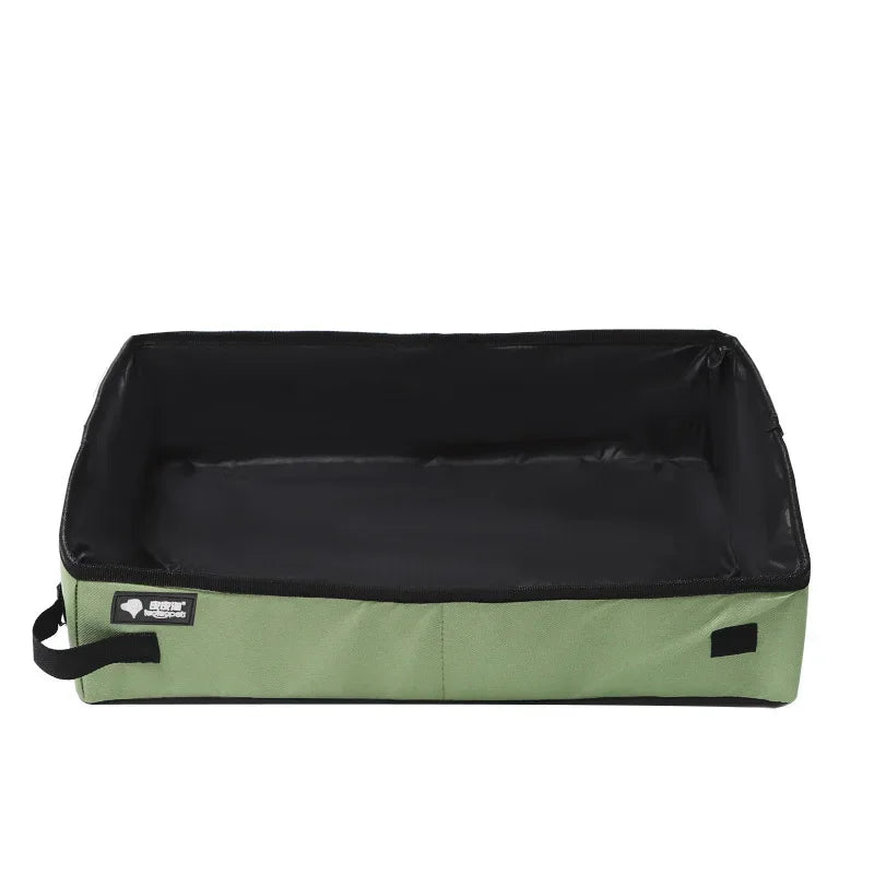 image de la litière portable de voyage en nylon de couleur verte