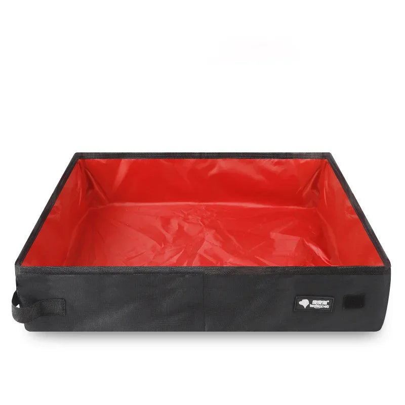 image de la litiere portable de voyage en nylon vide