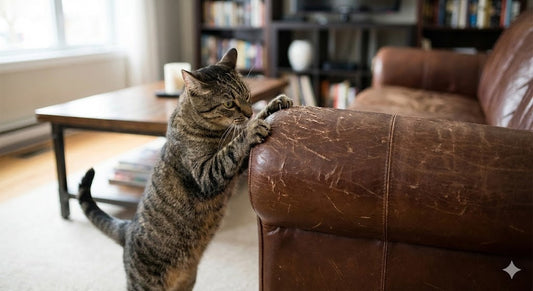 Mon chat détruit mon canapé en cuir : La méthode douce pour arrêter (Sans crier)