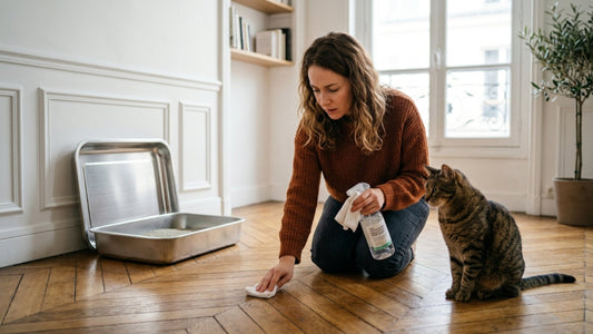 Chat qui fait ses besoins en dehors de la litière : identifier les causes et nettoyer efficacement — Les Trésors d'Owka