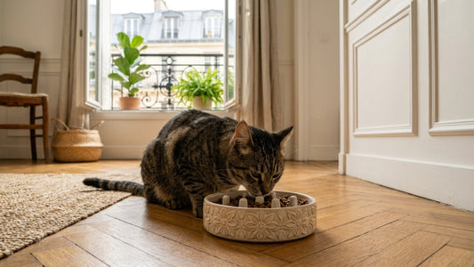 Chat qui vomit — causes, décoder la couleur et gamelle anti-glouton comme solution — Les Trésors d'Owka