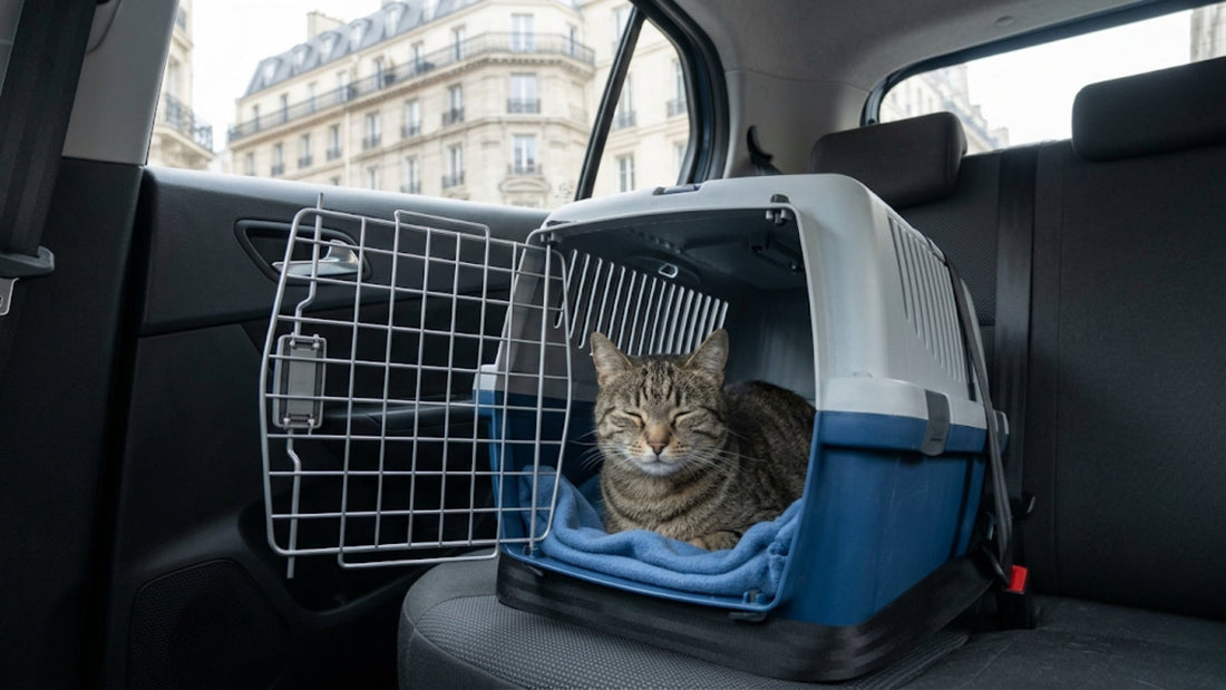 Chat et voiture — préparation au voyage et gestion du stress et du mal des transports — Les Trésors d'Owka