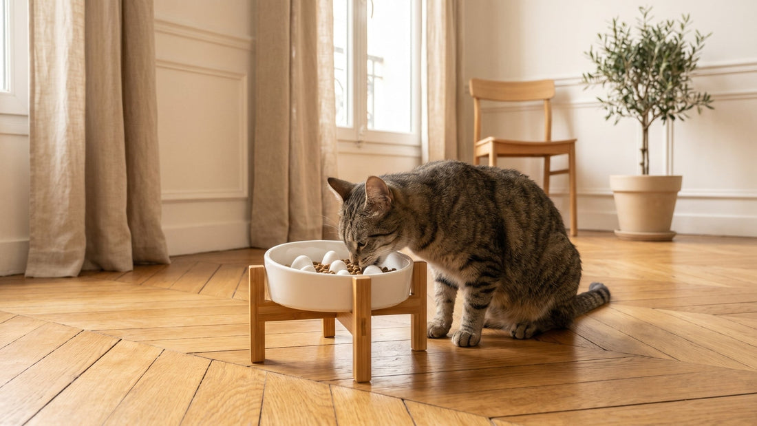 Gamelle surélevée pour chat : pourquoi la hauteur change tout pour la santé digestive