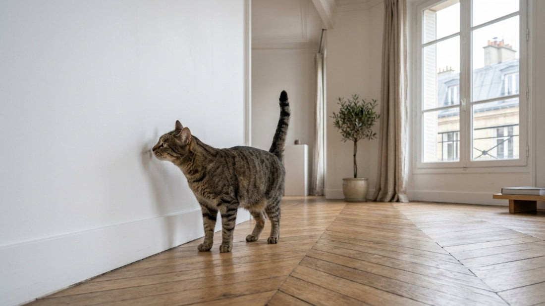 Marquage urinaire du chat — causes, déclencheurs et solutions durables — Les Trésors d'Owka
