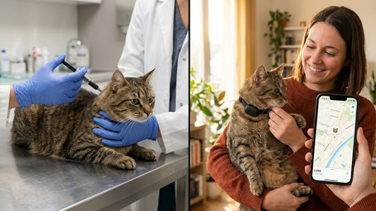 Puce d'identification chat vs collier GPS Le Connecté — comparatif complet — Les Trésors d'Owka