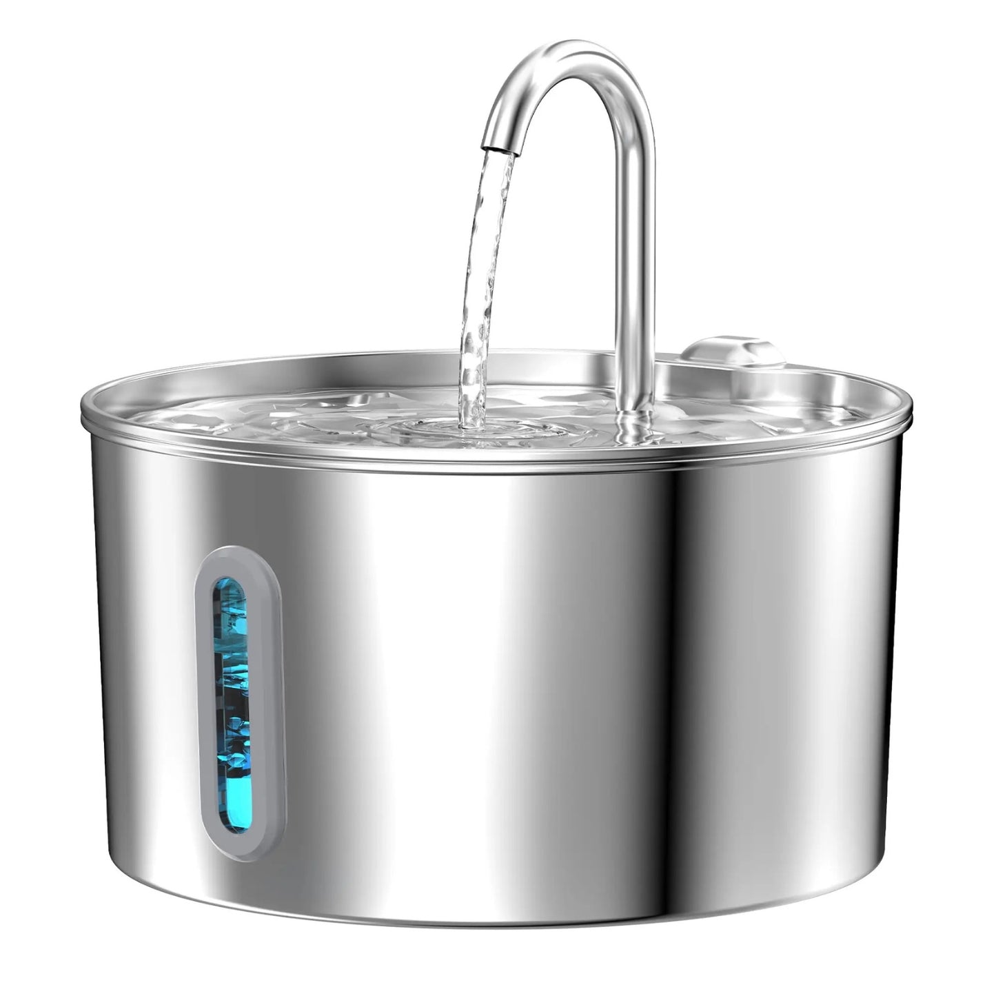 Fontaine à Eau Chat en Inox (2.2L) – Automatique & Ultra-Silencieuse