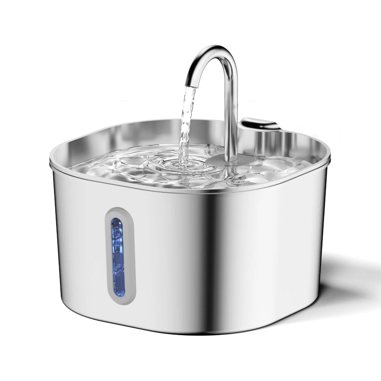 Fontaine à Eau Chat en Inox (2.2L) – Automatique & Ultra-Silencieuse
