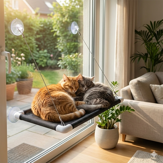 Le Hamac Panoramique "Cat TV" – Structure PVC & Ventouses Blindées