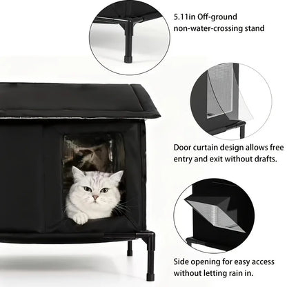 Sol en mousse isolante de la cabane pour chat - Les Trésors d'Owka