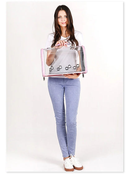 Sac de Transport Chat "Panorama 360" - Transparent, Pliable & Respirant | Owka