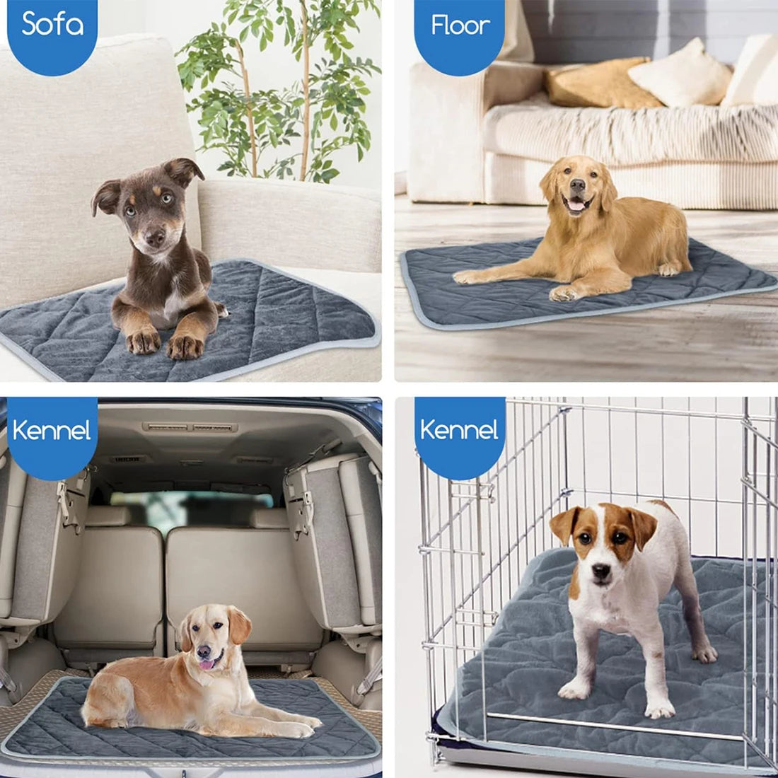 Dessous antidérapant du tapis thermique pour chat - Les Trésors d'Owka