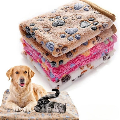 Couverture polaire pour chat en coral fleece à motif - Les Trésors d'Owka