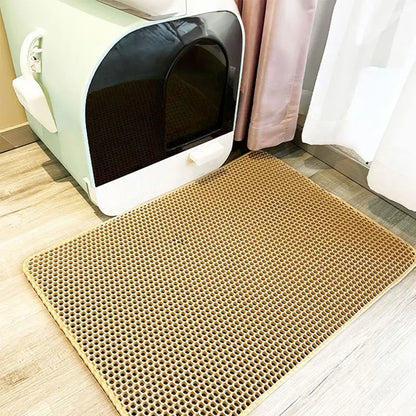 Tapis de Litière pour Chat Double Couche – Le Piège Magique