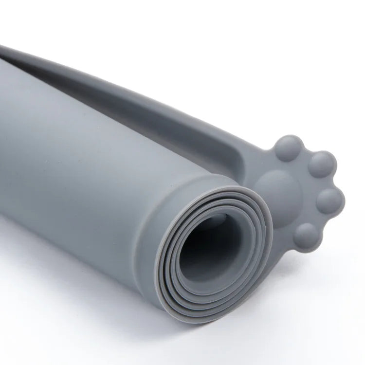 Tapis en Silicone Antidérapant et Imperméable pour Gamelles de Chats et Chiens – Facile à Nettoyer | Les Trésors d’Owka