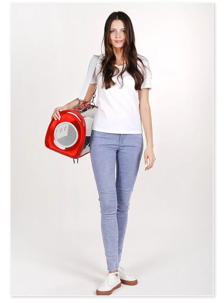 Sac de Transport Chat "Panorama 360" - Transparent, Pliable & Respirant | Owka