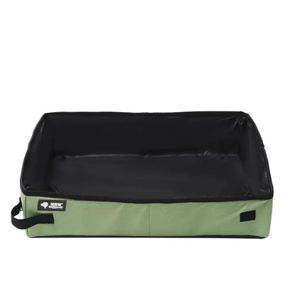image de la litière portable de voyage en nylon de couleur verte