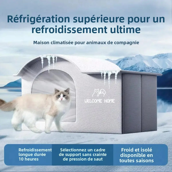 Niche de refroidissement ultime anti-chaleur pour animaux de compagnie - Les Trésors d'Owka