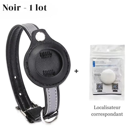 Pack collier gps pour chat noir réfléchissant avec son traceur intelligent (Smart Finder) inclus. Ce collier gps chat haute visibilité dispose d'un support de localisation intégré sécurisé. Une solution complète type collier gps à chat bureau pour la sécurité et le suivi en temps réel de votre animal.