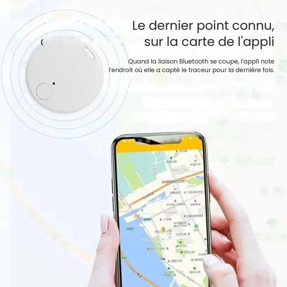 Carte de l'appli du traceur Bluetooth chat : l'endroit où la liaison Bluetooth s'est coupée — Les Trésors d'Owka